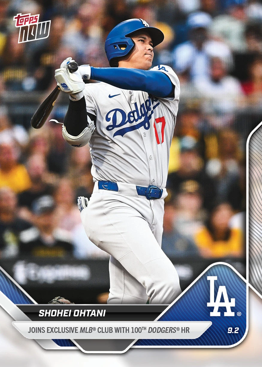 Shohei Ohtani Topps NOW baseball card