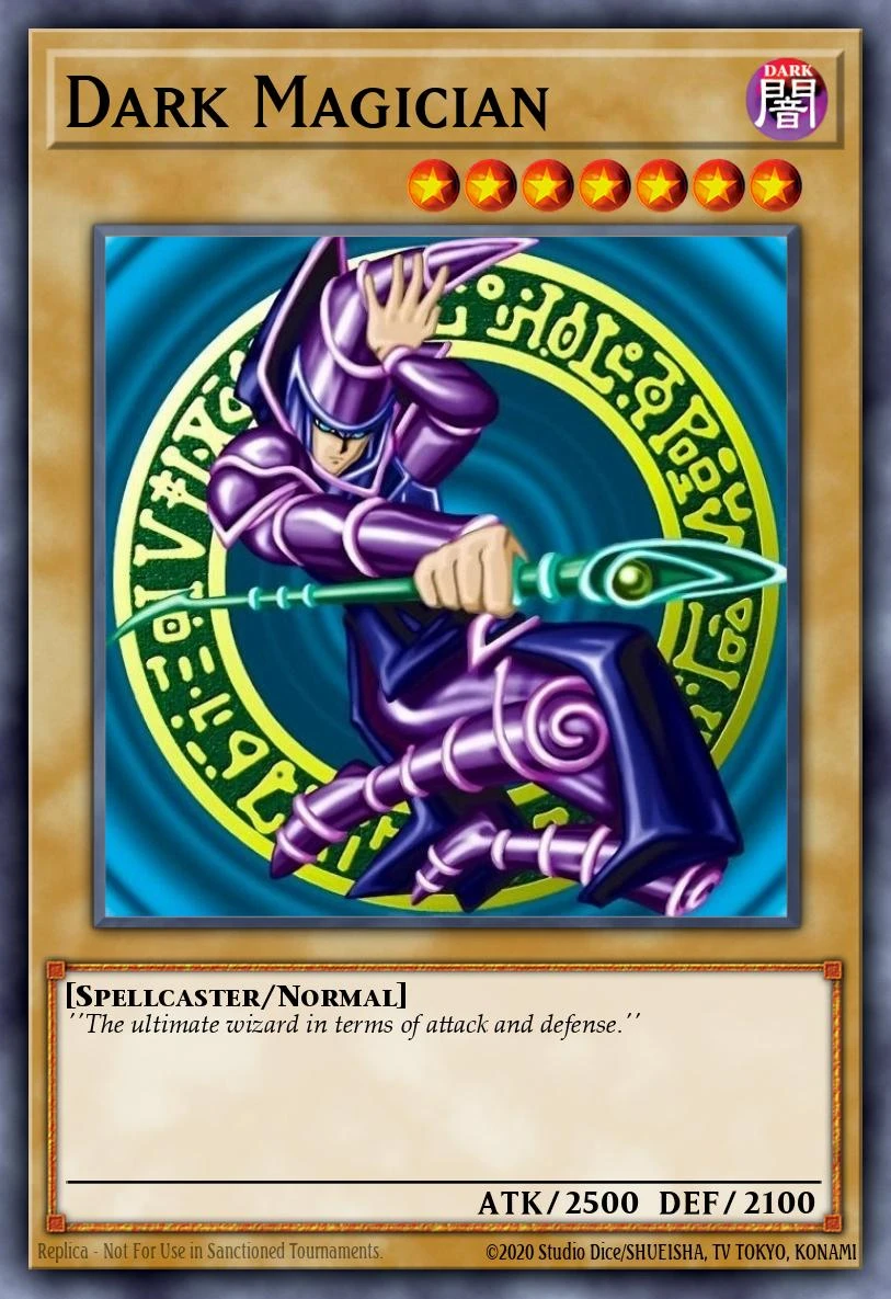 Dark Magician Yu-Gi-Oh! trading card